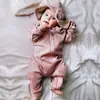 Macacão de bebê ins novo para meninos e meninas jaqueta de manga comprida para bebê macacão de primavera e outono para bebê