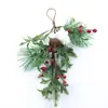 Corona de Navidad con bayas rojas para exportación, decoraciones navideñas, adornos de piñas, decoraciones para centros comerciales, adornos navideños de bayas rojas