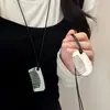 Chaveiro Pente de Prata Estilo Girassol, Vários Designs, Design de Nicho para Mulheres, Acessório de Colar Longo Hip-Hop, Versátil