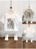 7985 Camiseta de Manga Corta con Dibujos Animados de Dinosaurios para Niños Nuevo Estilo 2026 Tops de Media Manga para Niños Ropa de Verano para Niños Ropa para Niños