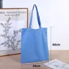 Bolsas de lona lisas de colores personalizables con logo, gráfico y texto impreso para fines publicitarios y promocionales