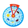 Tablero giratorio de fieltro en inglés, materiales didácticos divertidos para educación infantil, accesorios y juguetes interactivos para el aula para maestros