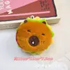 Boneco Frango Batata Frita Hambúrguer Desenho Animado Rangente Pingente Acabado Boneco Torrada Chaveiro Pingente de Bolsa Presente