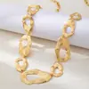 Cadena de cintura metálica exagerada e irregular estilo europeo y americano, accesorio de cintura hueco con textura de oro vintage, cadena corporal para atuendos de chicas atrevidas