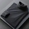Ropa interior térmica de doble cara para hombre, tops de cuello alto para otoño, estilo pareja, capa base ajustada, transpirable para estudiantes
