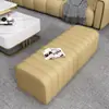 Banco Rectangular para Cambiar Zapatos en Casa, Reposapiés de Sofá, Banco de Descanso para Tienda de Ropa, Banco al Pie de la Cama en Vestidor y Dormitorio, Piel de Garra de Gato