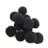 Al por mayor personalizado bola de pelo de alta elasticidad accesorios hechos a mano para bricolaje color poliéster zapatos y sombreros tamaño bola de pelo de color mixto bola de felpa
