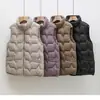 Chal de algodón con relleno de plumón, estilo nuevo 2026, corto, talla grande, para mujer, adecuado para otoño e invierno, diseñado para mujeres de mediana edad y mayores, proporcionando calidez