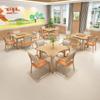 Mesa para Idosos de Madeira Maciça, Adequada para Combinação de Mesa e Cadeiras de Refeição para Idosos, Mobiliário para Apartamento de Casa de Repouso, Casa de Repouso, Mesa Quadrada para Cuidados de Saúde e Lazer
