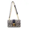 Bolso de mano de alta calidad para mujer 2026 nuevo modelo estampado francés bolso cruzado con cadena bolso de hombro versátil bolso cuadrado pequeño vintage