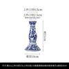 Candelabro de Cerámica Azul y Blanco Estilo Chino Adornos Sala de Estar Mesa de Centro Luz de Entrada Candelabro de Porcelana de Lujo Decoración Accesorios Suaves para el Hogar