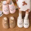 Pantuflas de algodón para mujer, nueva colección otoño/invierno 2026, pantuflas de interior y para casa, cálidas y afelpadas, diseño lindo de bordado de perrito, también disponibles para hombre