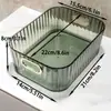 Caixa de Armazenamento de Cosméticos para Dormitório Feminino Multifuncional Leve e Luxuosa Transparente para Diversos Itens Mesa Máscara Caixa de Armazenamento para Casa
