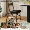 Silla de Comedor Medieval 2025 Nueva Silla de Madera Maciza Silla para Mesa de Comedor en Casa Silla de Diseñador Oreja de Gato Taburete de Comedor Suave de Ocio