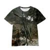 Amazon Comercio Exterior Transfronterizo Nuevo Camiseta Casual Holgada de Manga Corta Impresión Digital 3D Black Myth Wukong para Hombre