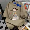 Camiseta 100% Algodón Puro con Diseño de Moda, Estampado de Letras, Cuello Redondo, Manga Corta para Mujer, Top Versátil de Verano para Cubrir el Vientre para Hombre, Estilo Ins
