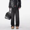 Jeans Lavados Retro Americanos para Hombre Otoño e Invierno 2025, Marca de Estilo Urbano de Moda, Corte Recto Holgado, Pantalones Largos con Forro Polar