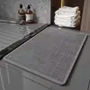 Esterilla de lino engrosada, antideslizante, resistente a la suciedad, alfombrilla de baño absorbente, felpudo para entrada y baño, felpudo resistente al desgaste