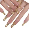 Diamante Zirconia Gota de Agua 5A Diamantes Planos para Uñas Base Cristal Amarillo Mini Súper Brillante Amarillo Dorado Marquise Diamante para Decoración de Uñas