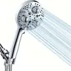 Cabezal de Ducha Amazon para Baño de 9 Funciones con Rociador Trasero y Bolas Rodillo Masajeadoras, Juego de Ducha con Filtro para Piel Bella