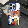 Funda para Teléfono Móvil Judy Nick Iphone15 Adecuada para Apple 16Promax Dibujos Animados 17Pro13 Nicho 14 Estilos Europeos y Americanos
