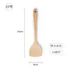En Stock Espátula de Madera de Haya Espátula de Madera Juego de Cucharas de Madera Utensilios de Cocina Espátula Larga para Saltear Cuchara para Arroz