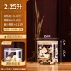 Frasco de vidrio de gran capacidad, frasco de almacenamiento de granos para cocina, frasco de almacenamiento sellado, frasco de almacenamiento de cáscara de mandarina seca, botella de exhibición de medicina tradicional china
