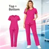 Traje de Exfoliación con Ozono Ropa para Lavar a Mano Ropa Protectora Médica Ropa Médica Ropa de Trabajo de Doctor Uniforme de Enfermera Ropa para Lavar a Mano Traje de Exfoliación