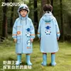 Capa de Chuva Infantil para Alunos que Vão à Escola, Capa de Chuva Longa para o Corpo Inteiro para Meninos e Meninas, Impermeável para Chuva Forte, Adequada para Alunos do Ensino Fundamental e Médio, Poncho de Chuva para Bicicleta