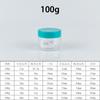 Frasco transparente de plástico de 100 g para alimentos para mascotas, grado alimenticio, personalizado de fábrica, boca ancha, para snacks, granos varios, nueces, té perfumado, frasco sellado