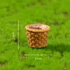 Paraíso de Conejos Adorno de Paisaje en Miniatura, Animal de Dibujos Animados Lindo, Casa de Conejo Zanahoria, Accesorios de Resina para Jardinería, Artesanía Hecha a Mano