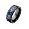 Anillo de Acero de Titanio de Moda con Forma de Diamante, Concha Colorida con Aceite Goteando, Anillo Personalizado de Moda para Hombre, Joyería al por Mayor para Comercio Electrónico