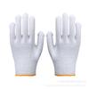 Guantes de gasa gruesos de algodón nailon gris-negro resistentes al desgaste y a la suciedad protección para el trabajo laboral guantes de protección laboral