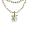 Accesorios DIY Plata de Ley S925 Colgante de Hoja Perla Broche Cabeza de Colgante Abrible Accesorios Base de Plata 10-14