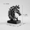 Adornos Creativos de Escultura de Cabeza de Caballo de Resina Punk, Artesanías, Sala de Estar, Estudio, Arte de Escritorio de Oficina, Decoración Personalizada