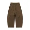 Ropa Vintage Yidao Otoño 2026 Nuevo Diseño Japonés Retro de Retazos Plisados Color Sólido Sueltos de Pierna Ancha Pantalones Curvos