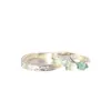 Anillos de Pareja Flor de Verano Infinito, Anillos Nomeolvides para Hombres y Mujeres, Diseño de Nicho, Anillos Frescos y de Alta Gama Estilo Bosque