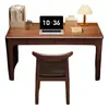 Mesa de Madeira Maciça para Casa, Pequena Mesa de Escrita de Cabeceira para Apartamento, Mesa Longa de Estudo para Estudante no Quarto, Mesa de Computador para Adulto
