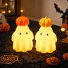 Lámpara de Calabaza Fantasma de Halloween Transfronteriza LED Decoración de Escritorio Creativa Adorno Luz de Atmósfera Brillante Regalo Festivo