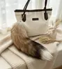 Cauda de Pelo de Raposa Real Pingente de Pelúcia Transfronteiriço Chaveiro de Pelo Real Pingente de Bolsa Pelo Real 40cm Atacado Varejo
