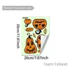 Pegatinas de Pared Temáticas de Halloween que Brillan en la Oscuridad Gatito Sombrero de Mago Lápida Dulce Mariposa Tienda Creativa Pegatinas de Decoración Festiva
