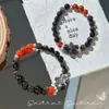 Pulsera de Obsidiana Natural Otoño e Invierno Combinada con Pulsera de Hombre de Jengibre Obsidiana Plateada Bestia Tragadora de Oro Hecha a Medida Ágata Roja del Sur Regalo de Navidad