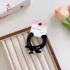 Elástico de Cabelo Básico Elástico Estilo Coreano para Mulheres, Corda de Cabelo para Rabo de Cavalo Alto, Acessório de Cabelo com Nó Simples