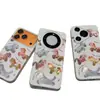 Design de Cavalo Colorido Vazado Adequado para Apple 17 Pro Max Capa de Telefone Criativa 16 Pro Padrão Glacial 14 Divertido 13