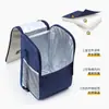 Bolsa para Lonchera, Bolsa Térmica Cuadrada de Apertura Grande, Bolsa de Almuerzo para el Trabajo, Bolsa Térmica Engrosada con Papel de Aluminio, Lonchera para Estudiantes
