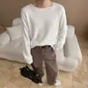 Tejido de punto de mezcla de alpaca, Tencel y lana para principios de otoño, Cárdigan holgado tipo nube, Perezoso, Directo de fábrica