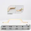 Manija de Aleación de Zinc Dorada para Puertas de Gabinetes, Cajones, Alacenas y Puertas de Armarios; Manija de Hardware de Cobre Cepillado de Lujo Ligero para un Solo Agujero