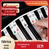 Adesivo de teclado de piano piano elétrico piano eletrônico adesivo de tecla de piano barra de teclado 88 teclas adesivo de som pauta cinco linhas nota musical simples