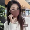 Mascarilla cálida de otoño e invierno para mujer de alto valor tridimensional lavable a prueba de viento a prueba de frío cálida para invierno para montar para hombres y mujeres