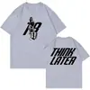 Camiseta Unisex Casual de Algodón Puro con Estampado Gráfico, Talla Europea Transfronteriza, 180g, para Hombres y Mujeres
